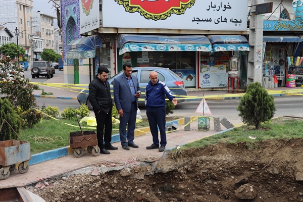 بازدید دکتر رضا خانی کوچکسرایی از روند اجرایی پروژه ی هدایت آبهای سطحی به  کانال مادر مسیر کمربندی شمالی