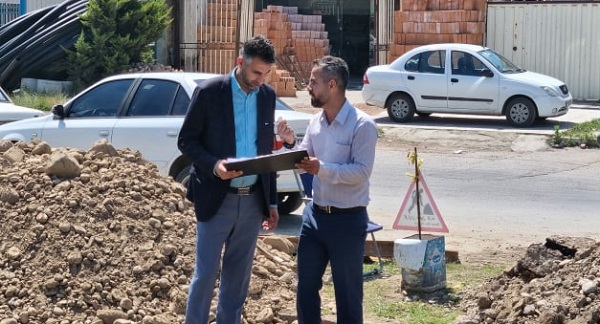 بازدید از پروژه ی هدایت آبهای سطحی به کانال مادر مسیر کمربندی شمالی