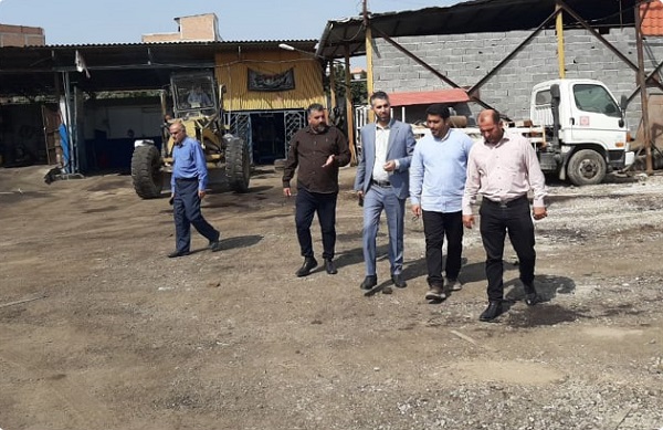 بازدید مهندس کاظم علیپور شهردار قائم شهر  از واحد خدمات موتوری شهرداری قائم شهر