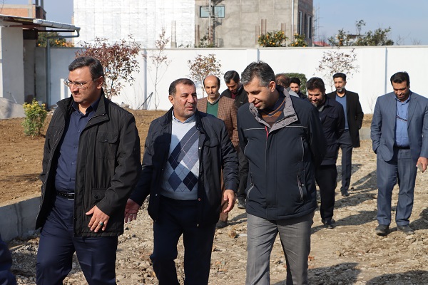 بازدید از روند اجرایی  پارک هیرکانی
