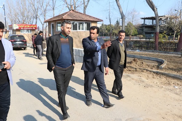 بازدید از روند اجرایی پروژه تفریحی،گردشگری و مبلمان حریم رودخانه سیاهرود