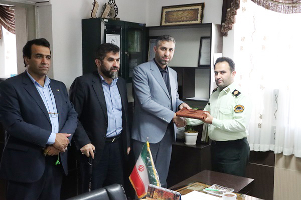دیدار با جناب سرگرد حمیدی رئیس کلانتری ۱۱ قائم شهر