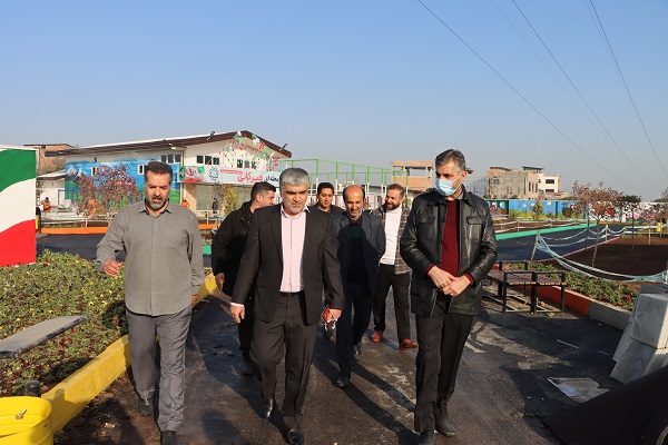 بازدید از مراحل پایانی احداث پروژه پارک محله ای هیرکانی