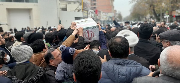 مراسم تشییع پيكر مطهر شهيد گمنام در سالروز شهادت حضرت فاطمه (س)