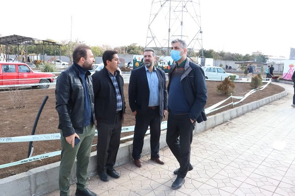 بازدید مهندس کاظم علیپور شهردار قائم شهر از روند اجرای پروژه پارک محله ای هیرکانی