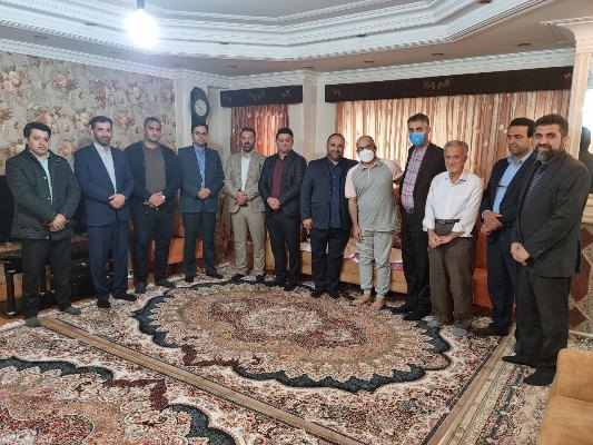 عیادت از مهندس ناصر شیروژن فرزند شهید و همکار محترم شهرداری قائم شهر