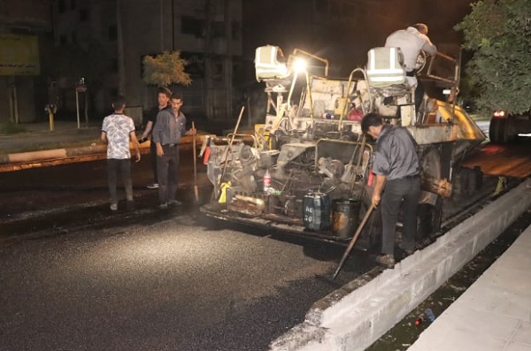 اجرای آسفالت خیابان دکتر شریعتی(خ جویبار)