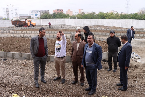 بازدید از روند اجرای پروژه پارک هیرکانی