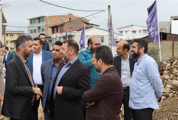 بـازدید دکتر کیوان مرادیان نماینده محترم مجلس ، مهندس کاظم علیپور شهردار به همراه رئیس و  اعضای شورای اسلامی شهر قائم شهر از پروژه ی  کانال مادر کمربندی شمالی