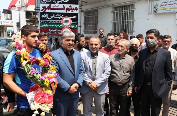 استقبال از قهرمان و مربی ارزنده تیم ملی کشتی