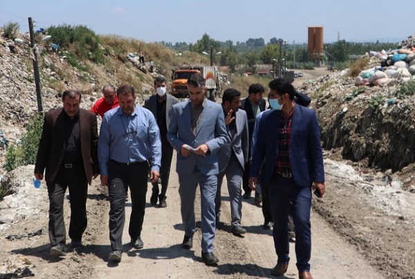 بازدید دکتر  کیوان مرادیان از پروژه خط پردازش زباله ، لندفیل و محل انباشت زباله شهرستان قائم شهر