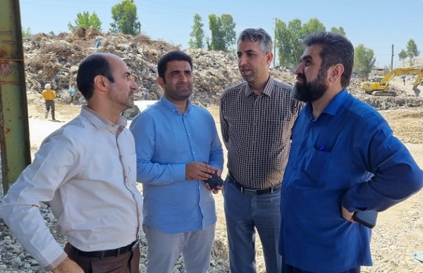 بازدید از روند اجرایی پروژه پردازش زباله