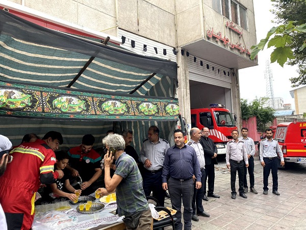 برپایی موکب شهدای آتش نشان هم زمان با شام غریبان اباعبدالله الحسین (ع)
