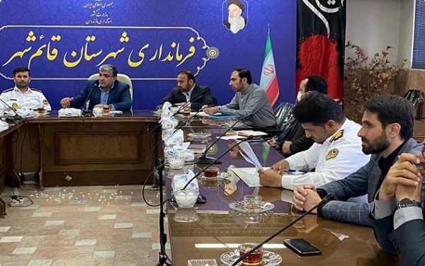 جلسه ی شورای ترافیک شهرستان قائم شهر