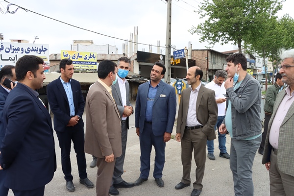 بازدید از پروژه ی هدایت آبهای سطحی به  کانال مادر مسیر کمربندی شمالی